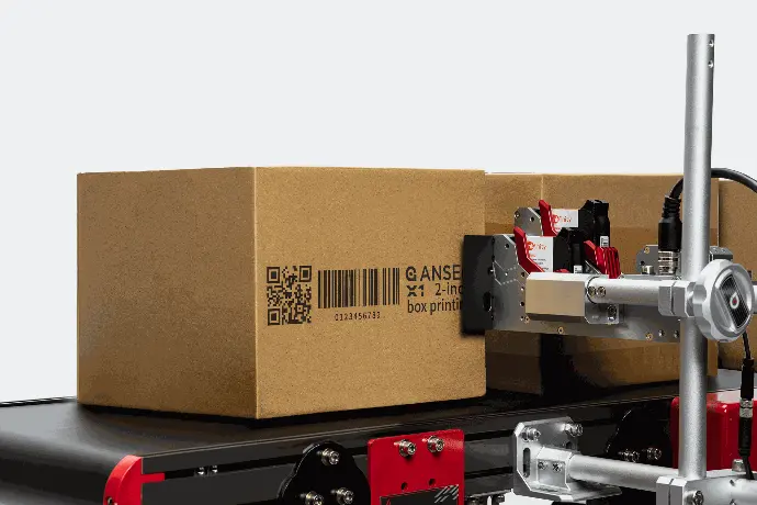 Marcaje en cajas de cartón para transporte industrial