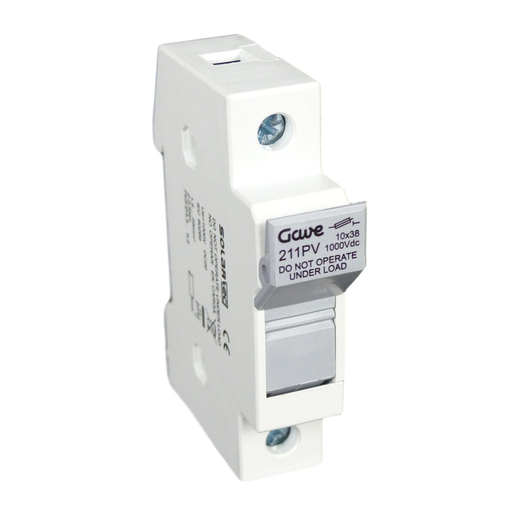 PORTAFUSIBLE 1P 20A GAVE 1000VDC