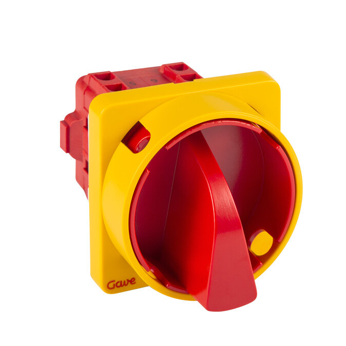 INTERRUPTOR GAVE 3P.16A.D0 BLOQUEO CANDADO ROJO/AMARILLO
