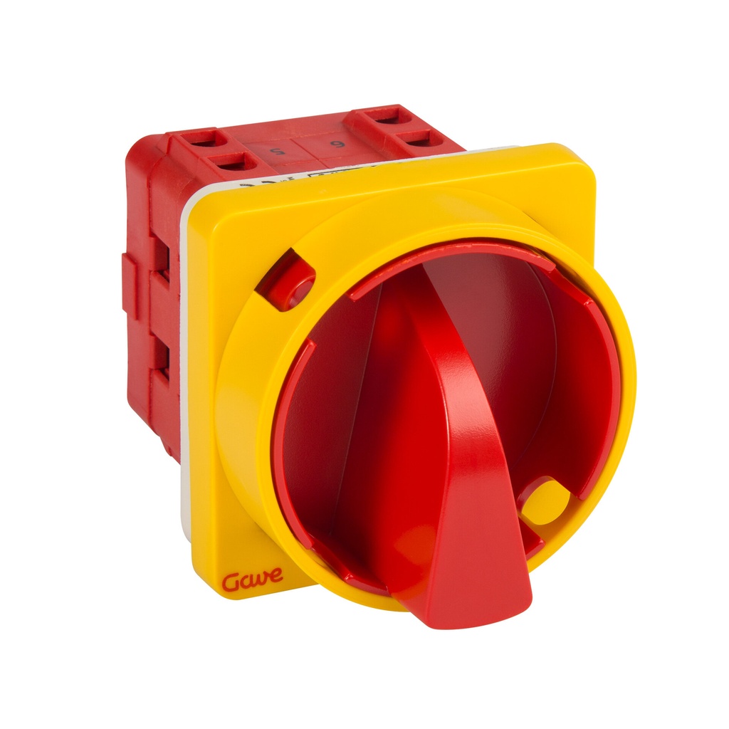 INTERRUPTOR GAVE 3P.40A.D1 BLOQUEO CANDADO ROJO/AMARILLO
