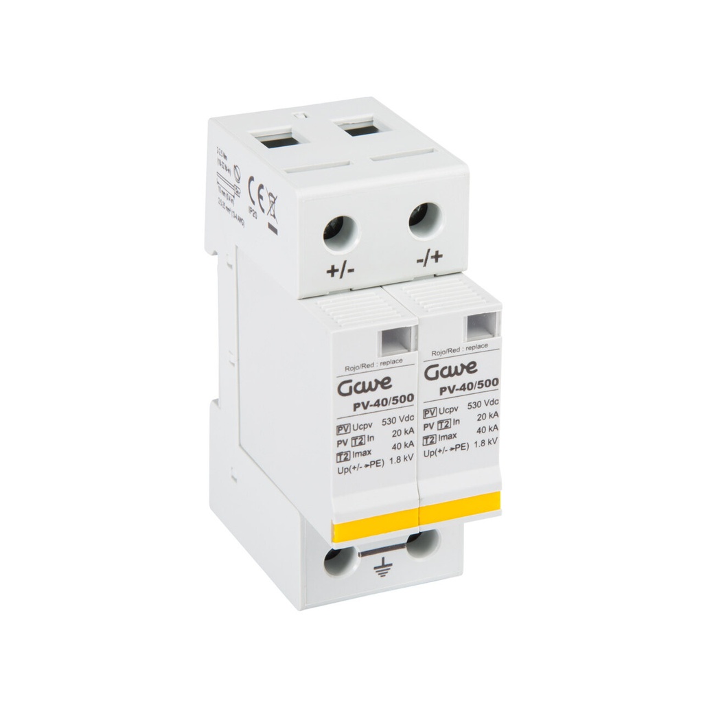 PROTECTOR SOBRETENSION GAVE ENCHUFABLE PV 500VDC