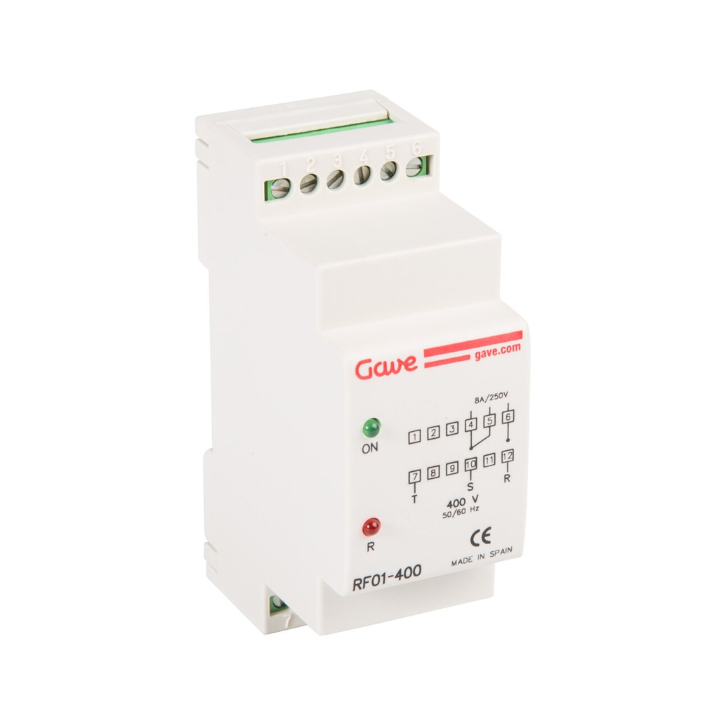 RELE CONTROL SECUENCIA Y FALLO FASE RED 3F-230V GAVE