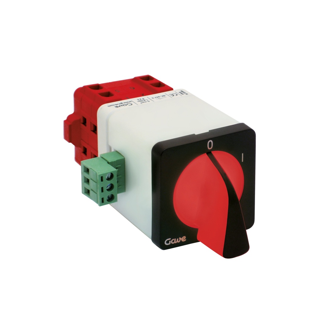 INTERRUPTOR LUMINOSO GAVE ROJO/VERDE 24V DC 2P 25A