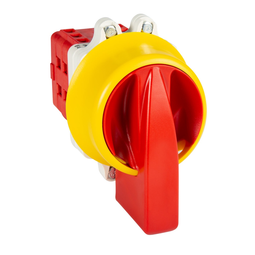 INTERRUPTOR 3P GAVE 40A.D1 MANDO BLOQUEO CANDADO IP69K + AUXILIAR 1NA+1NC 12A