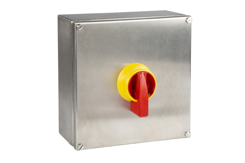 INTERRUPTOR 6P.100A. MANDO IP69K EN CAJA INOX