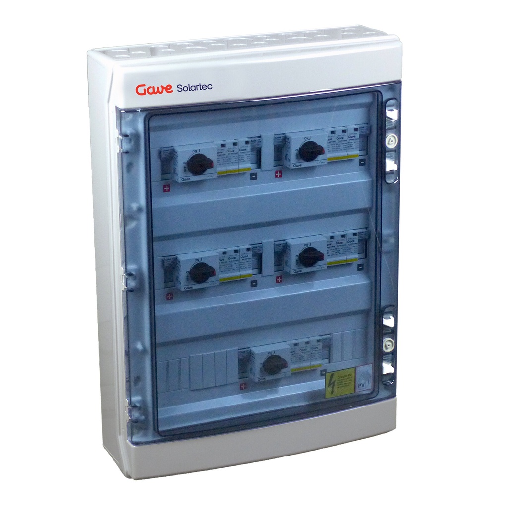 CAJA MODULAR CONEXIÓN PV - 1STRINGS 1000V 25A FUS20A 5MPPT SALIDAS INDIVIDUALES