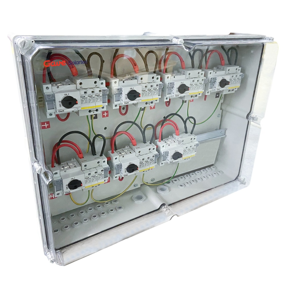 [SLP11025P20/7] CAJA CONEXIÓN PV - 1 STRINGS x MPPT 1000V 25A FUS20A 7MPPT SALIDAS INDIVIDUALES GAVE