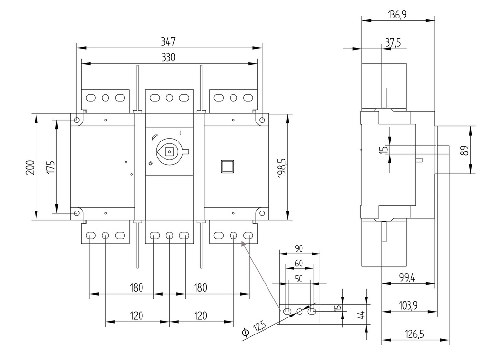 INTERRUPTOR SECCIONADOR 3P x 2500A