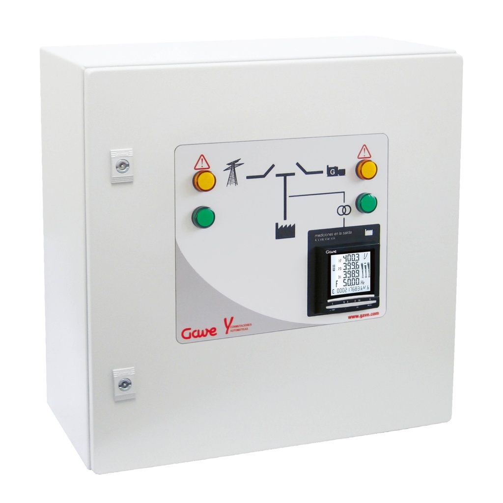 CUADRO CONMUTACION AUTOMATICA 2P 32A CON MEDICION