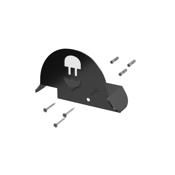 WALLBOX Soporte mural para cable. Negro