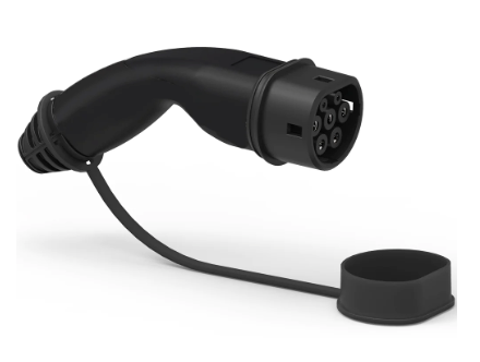 Enchufe de carga corriente alterna Monofásico 11.0kW- NEGRO - Bluetooth+RFID+4G